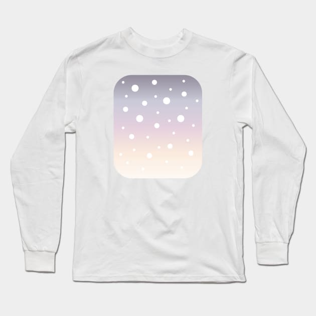 Wintermood | White | Soft Colours Gradient Long Sleeve T-Shirt by Wintre2